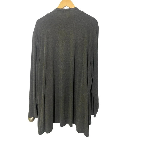 Charter Club Gray Open Front Cardigan Size 3X - Picture 2 of 6
